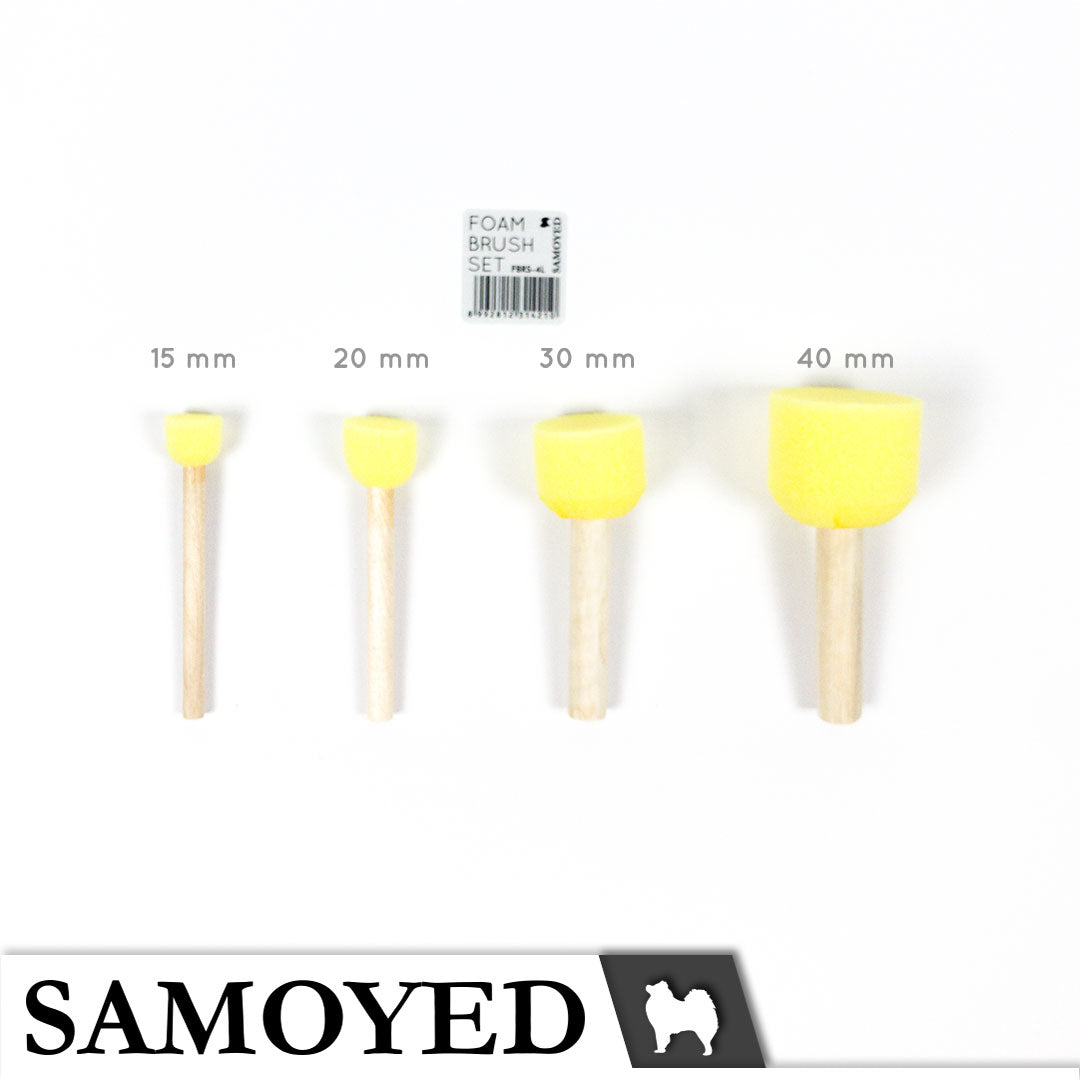 Foam Brush Set Samoyed FBRS-4L