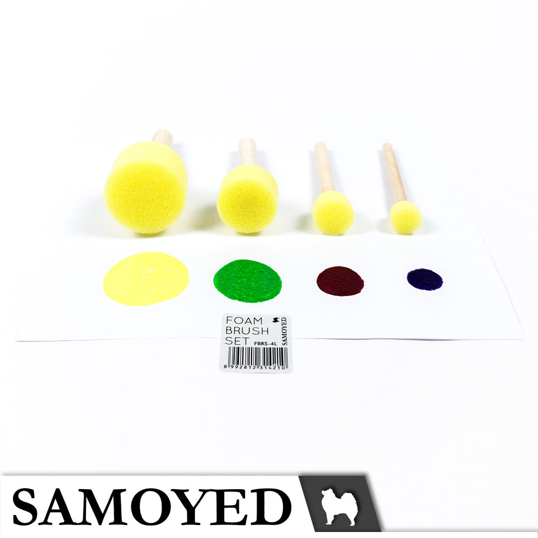 Foam Brush Set Samoyed FBRS-4L