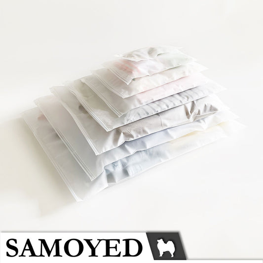 Plastic Zipper Bag Samoyed Fr 40 x 50 cm