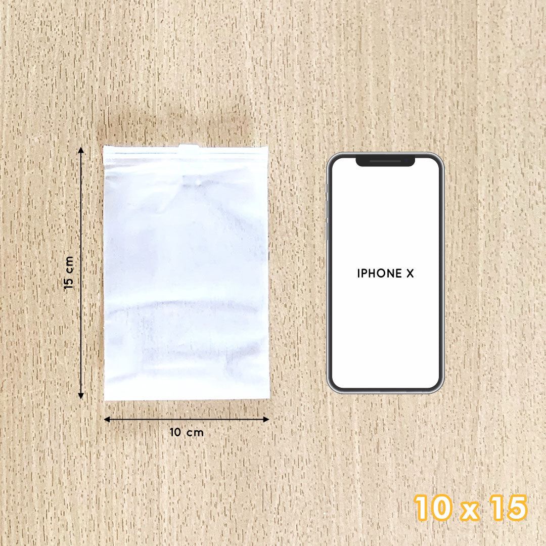 Plastic Zipper Bag Samoyed Fr 10 x 15 cm