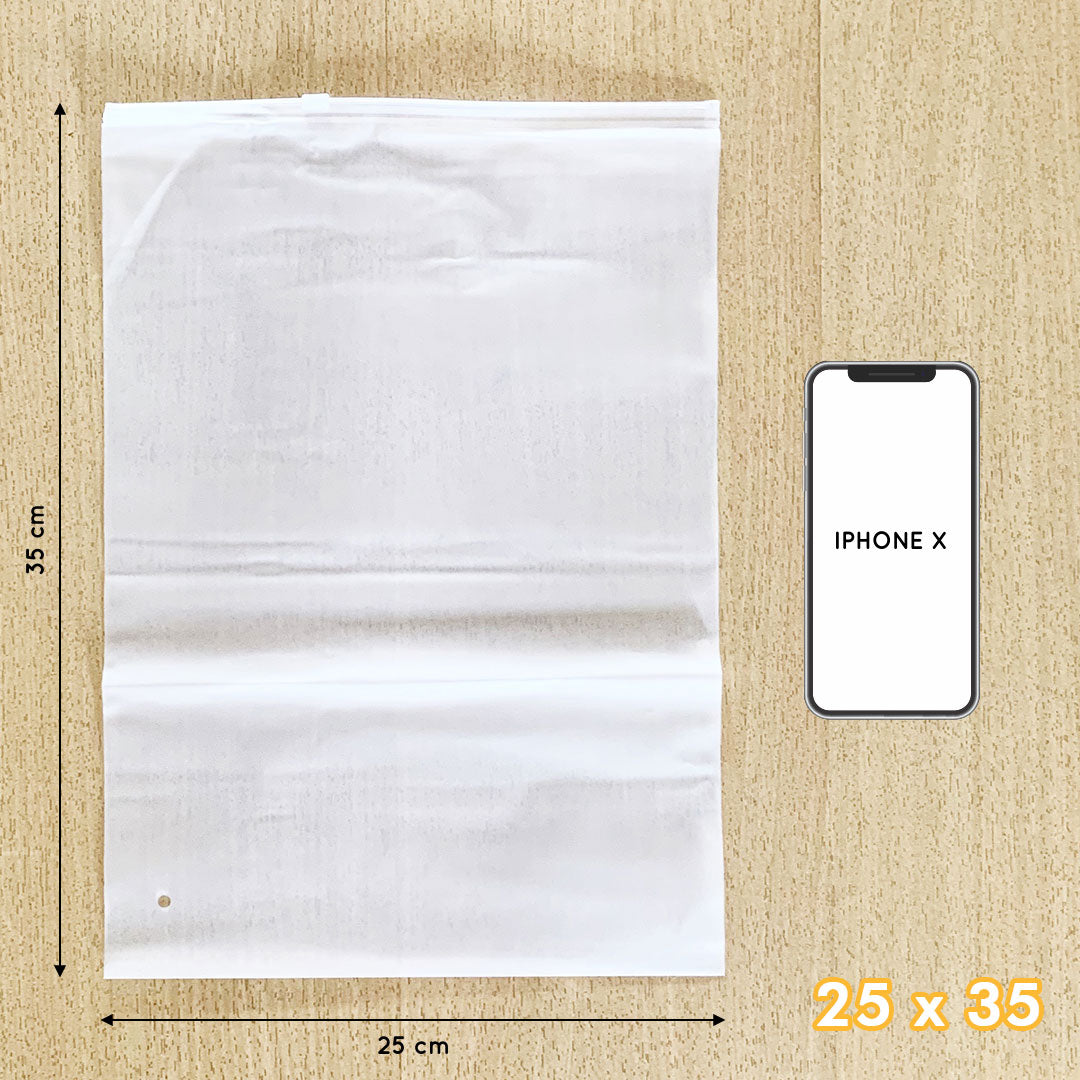 Plastic Zipper Bag Samoyed Fr 25 x 35 cm