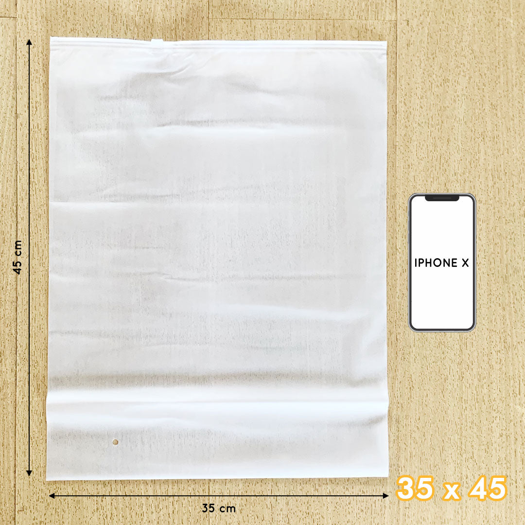 Plastic Zipper Bag Samoyed Fr 35 x 45 cm
