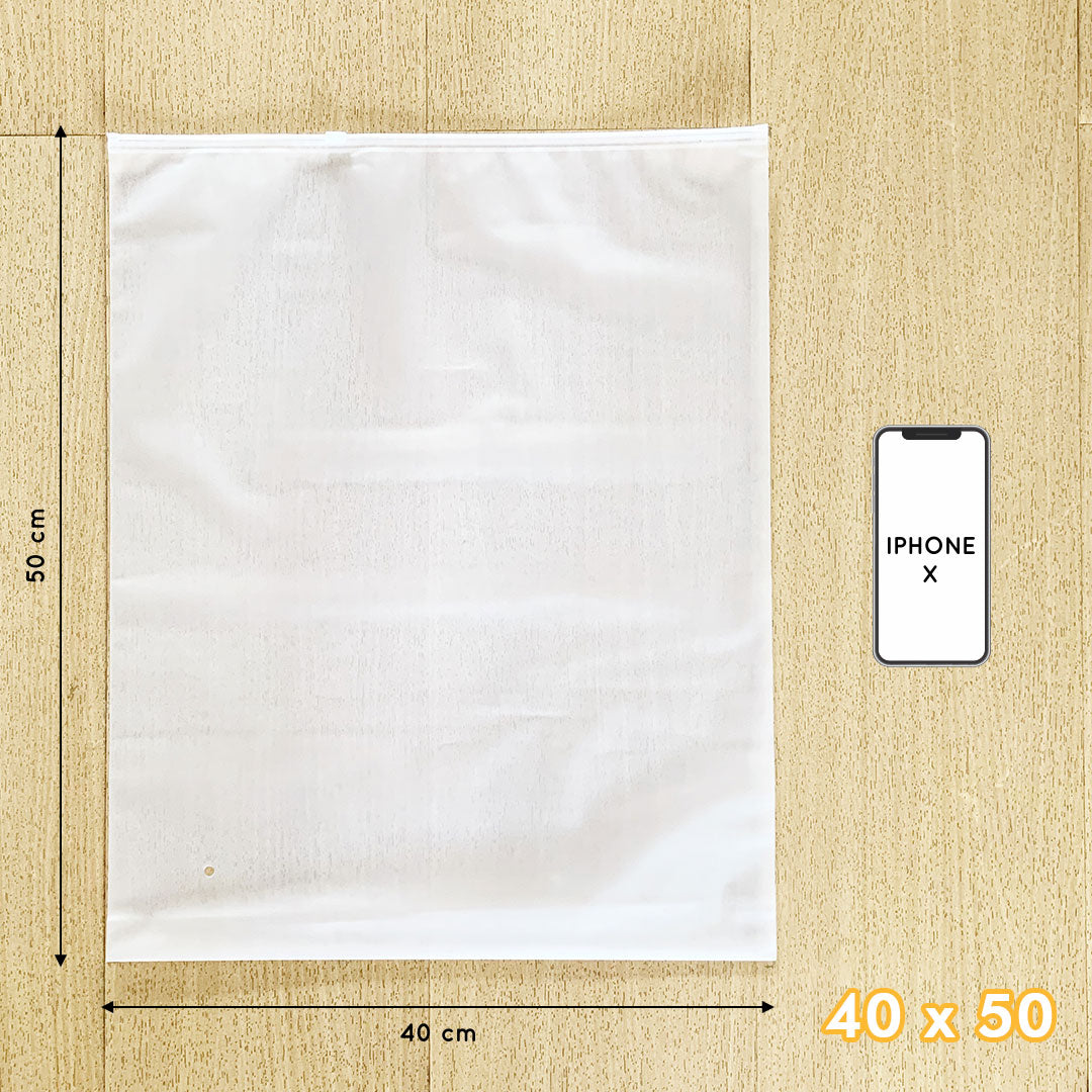 Plastic Zipper Bag Samoyed Fr 40 x 50 cm