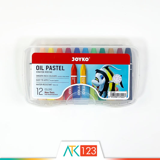 Krayon 12 Oil Pastels Joyko OP-12S