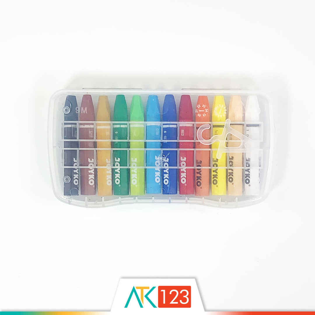 Krayon 12 Oil Pastels Joyko OP-12S
