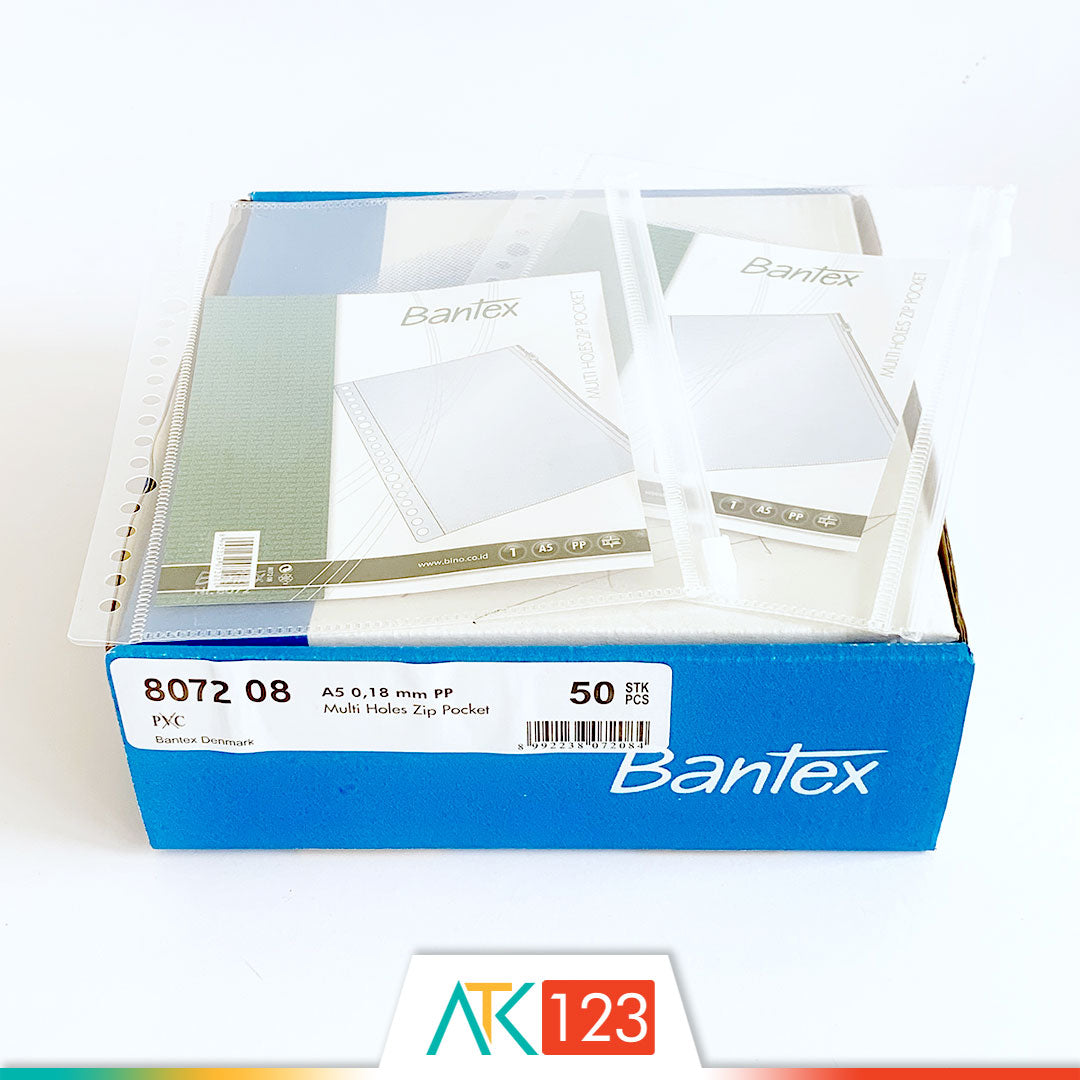 Zip Pocket for Binder Note A5 Bantex 8072