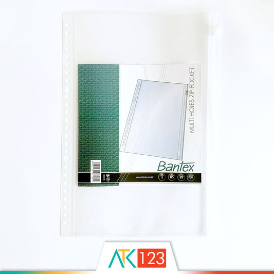Zip Pocket for Binder Note B5 Bantex 8073