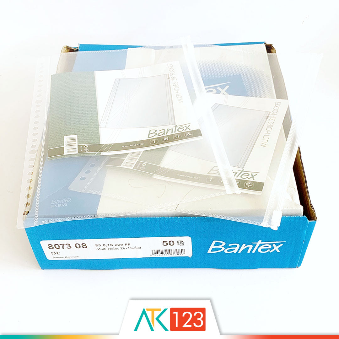 Zip Pocket for Binder Note B5 Bantex 8073