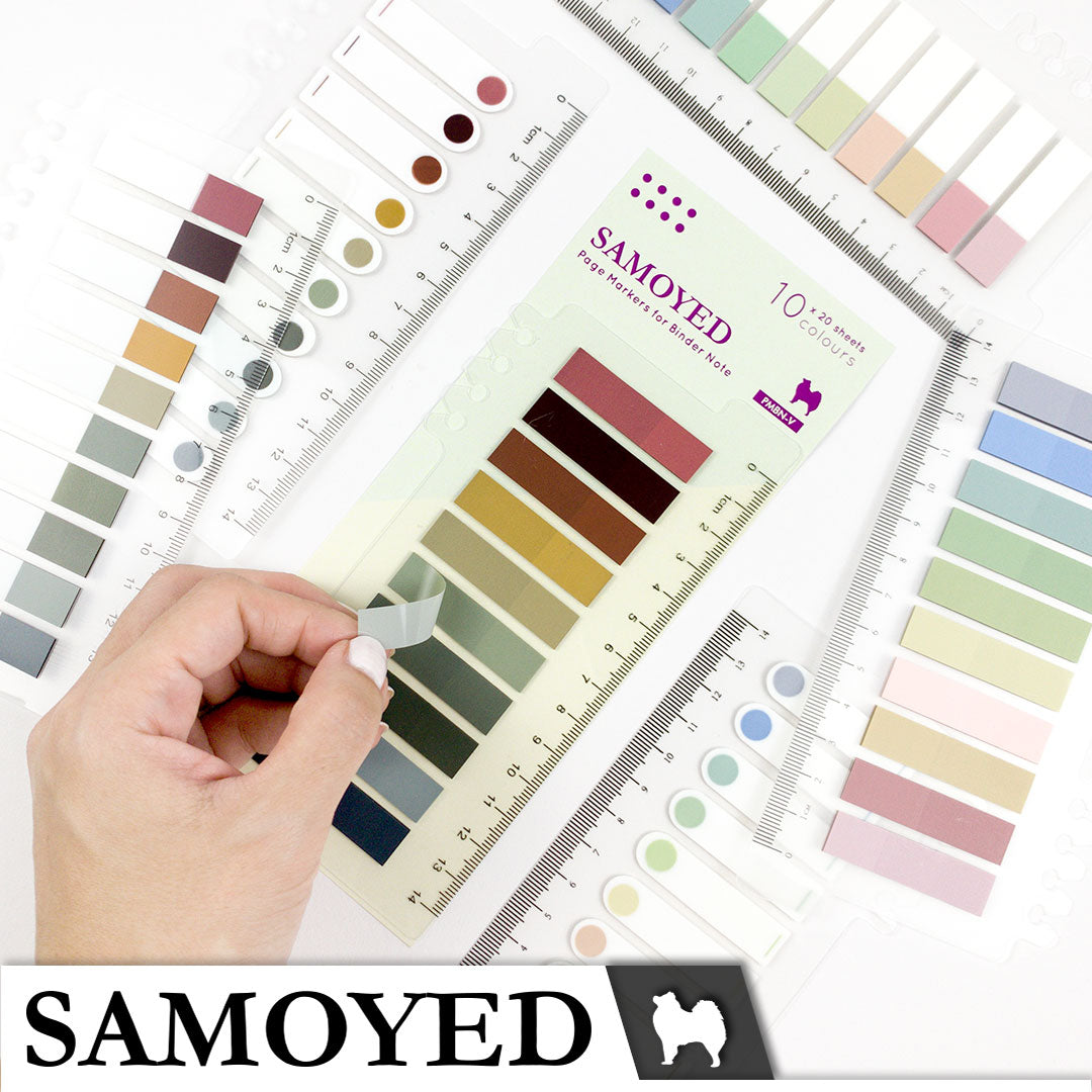 Page Markers for Binder Note Samoyed PMBN