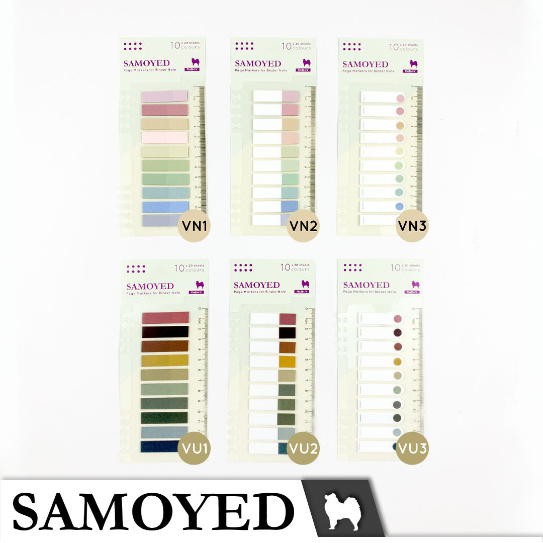 Page Markers for Binder Note Samoyed PMBN