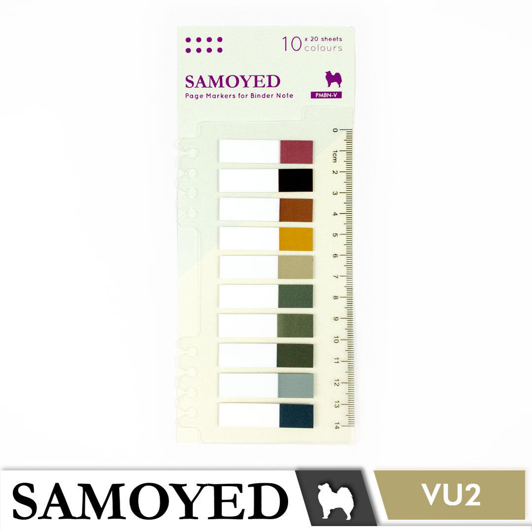 Page Markers for Binder Note Samoyed PMBN