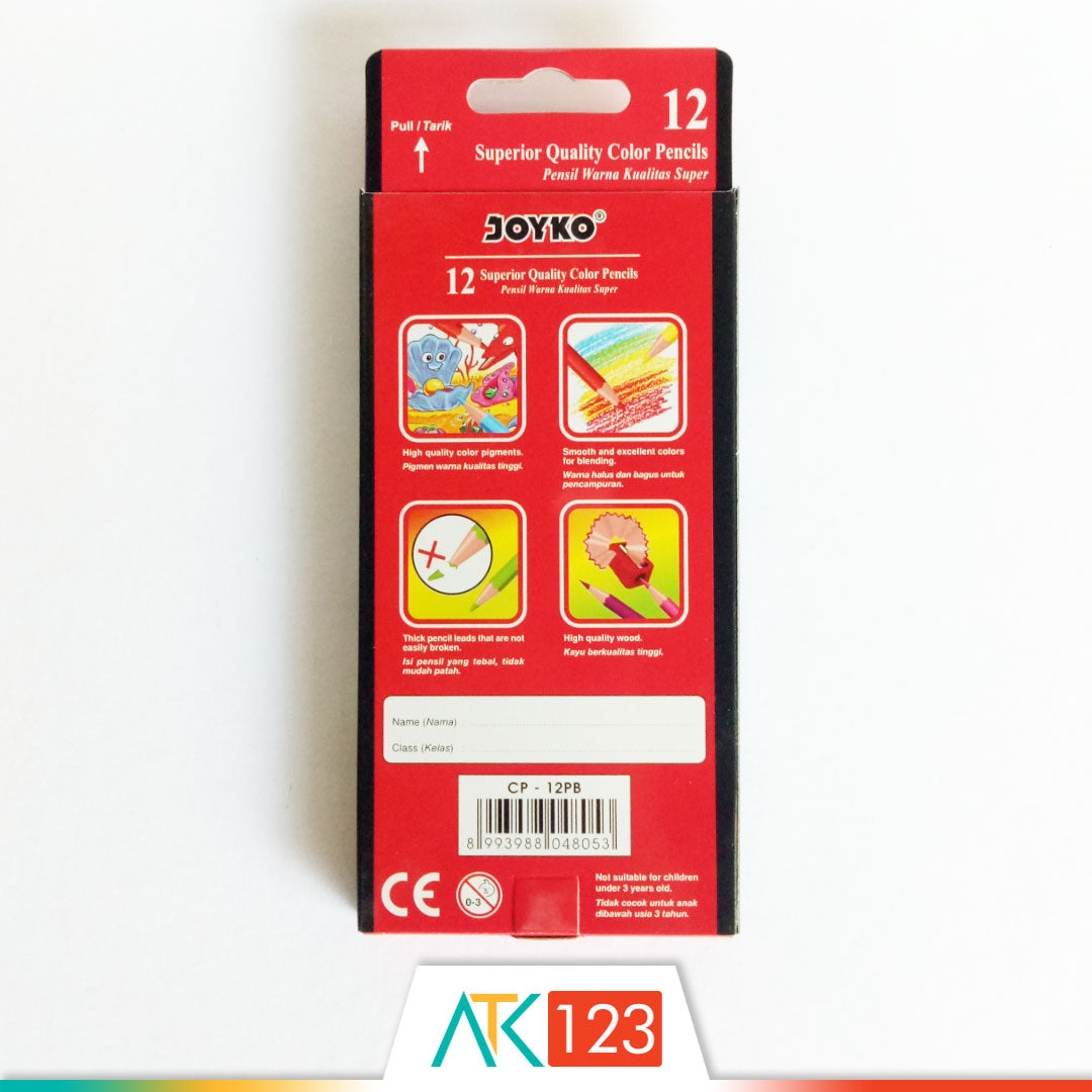 Pensil Warna Joyko CP-12PB