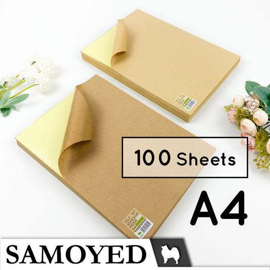 Self Adhesive Paper Samoyed SADP-KF A4 100 Sheets