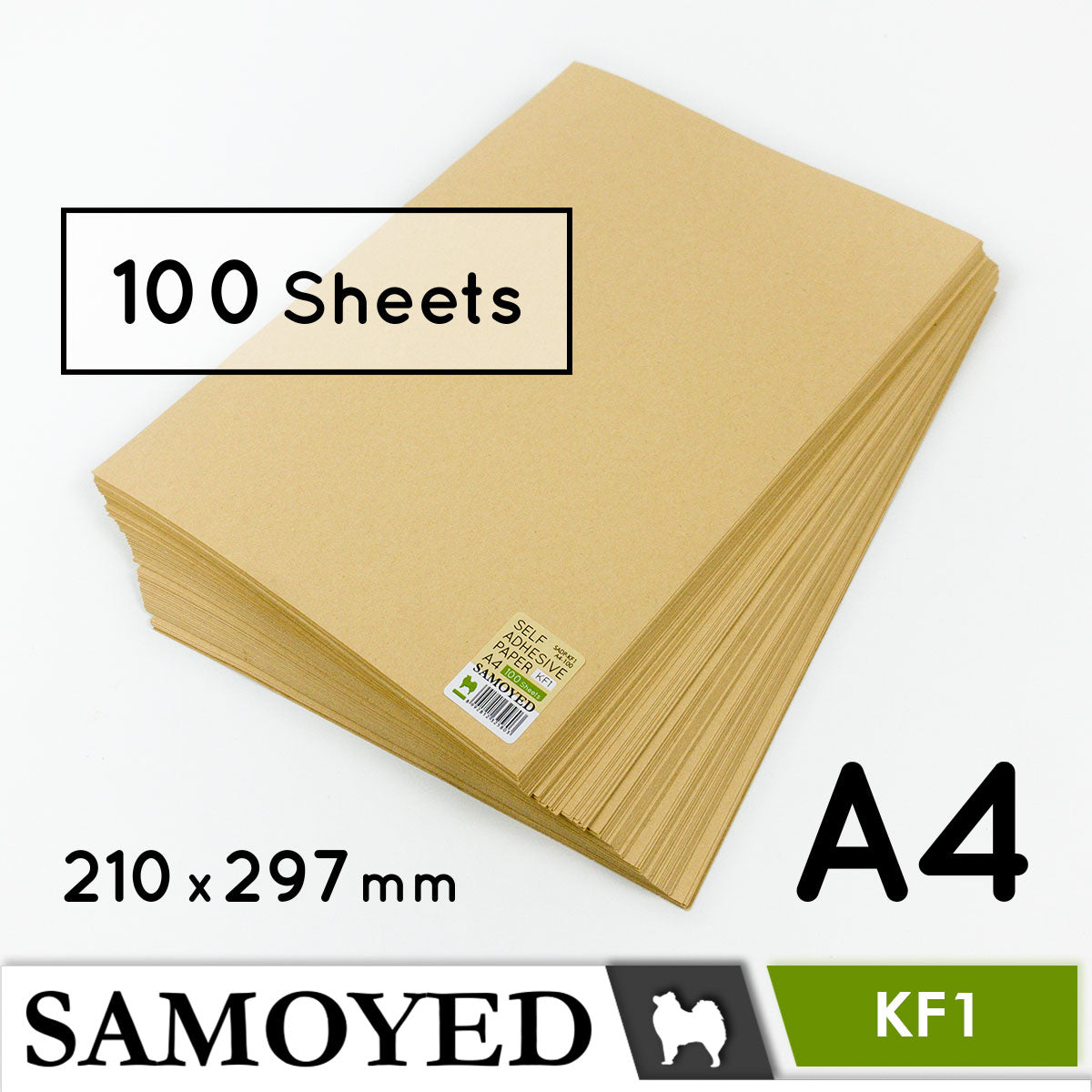 Self Adhesive Paper Samoyed SADP-KF A4 100 Sheets