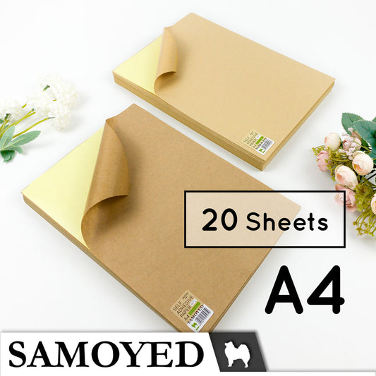 Self Adhesive Paper Samoyed SADP-KF A4 20 Sheets