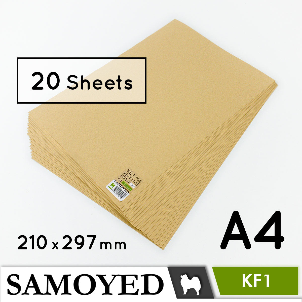Self Adhesive Paper Samoyed SADP-KF A4 20 Sheets