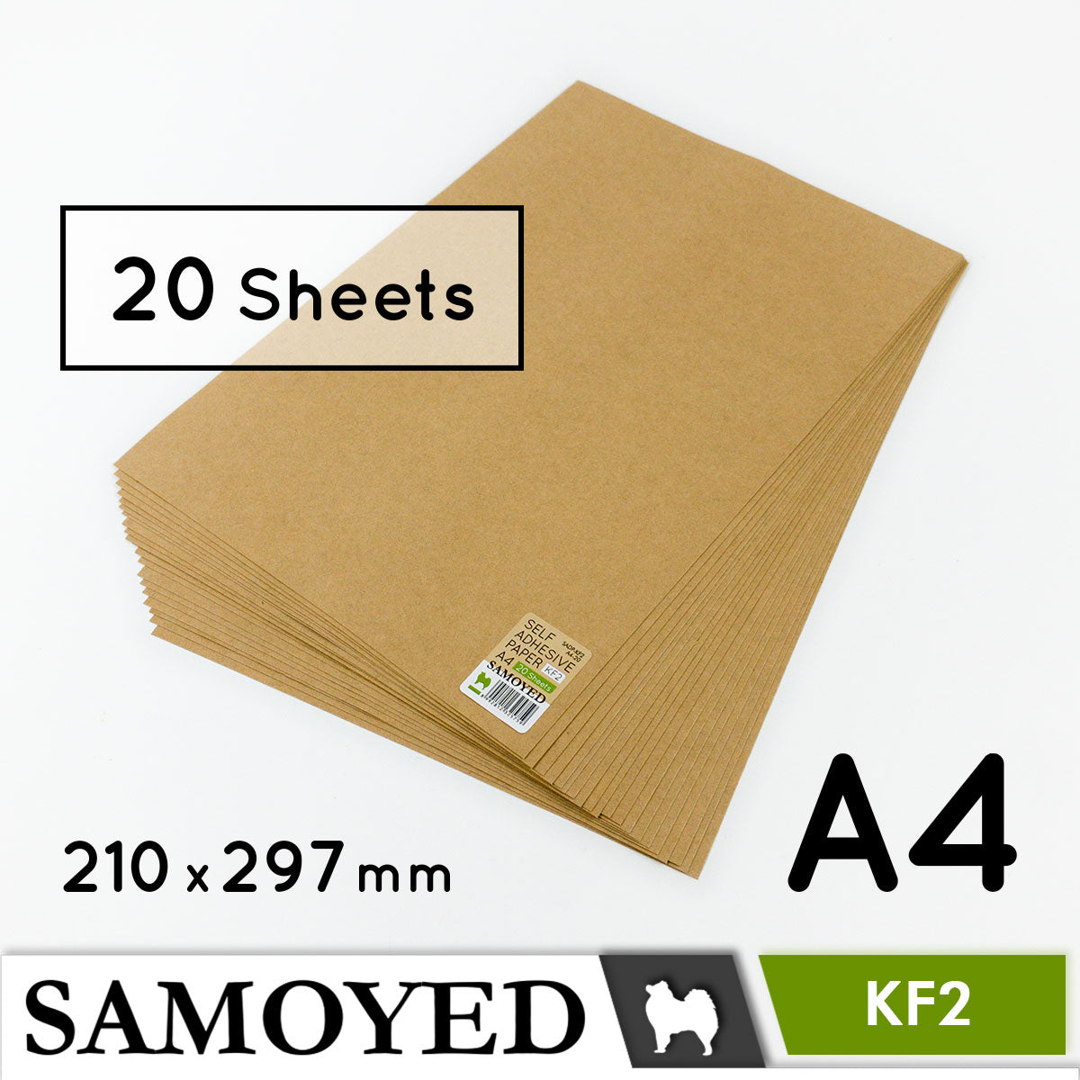 Self Adhesive Paper Samoyed SADP-KF A4 20 Sheets