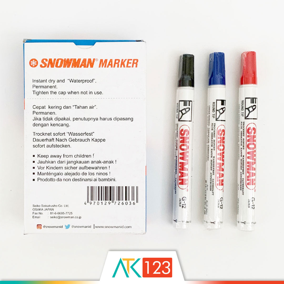 Permanent Marker Snowman G-12