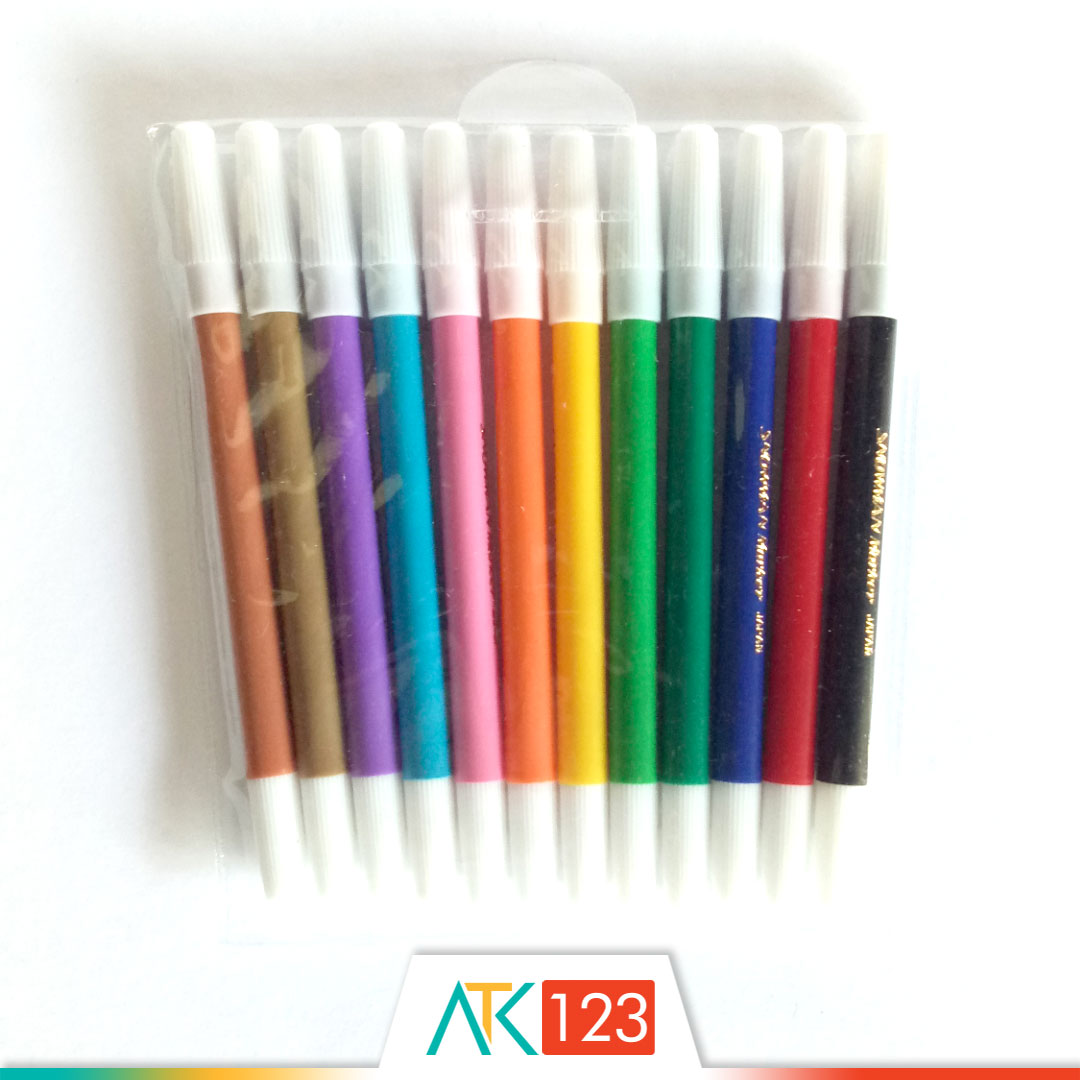 Spidol Snowman 12 Colours PW-12A