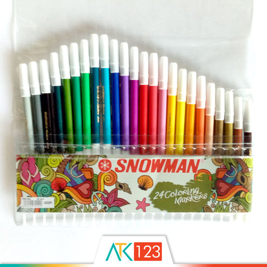Spidol Snowman 24 Colours PW-24A