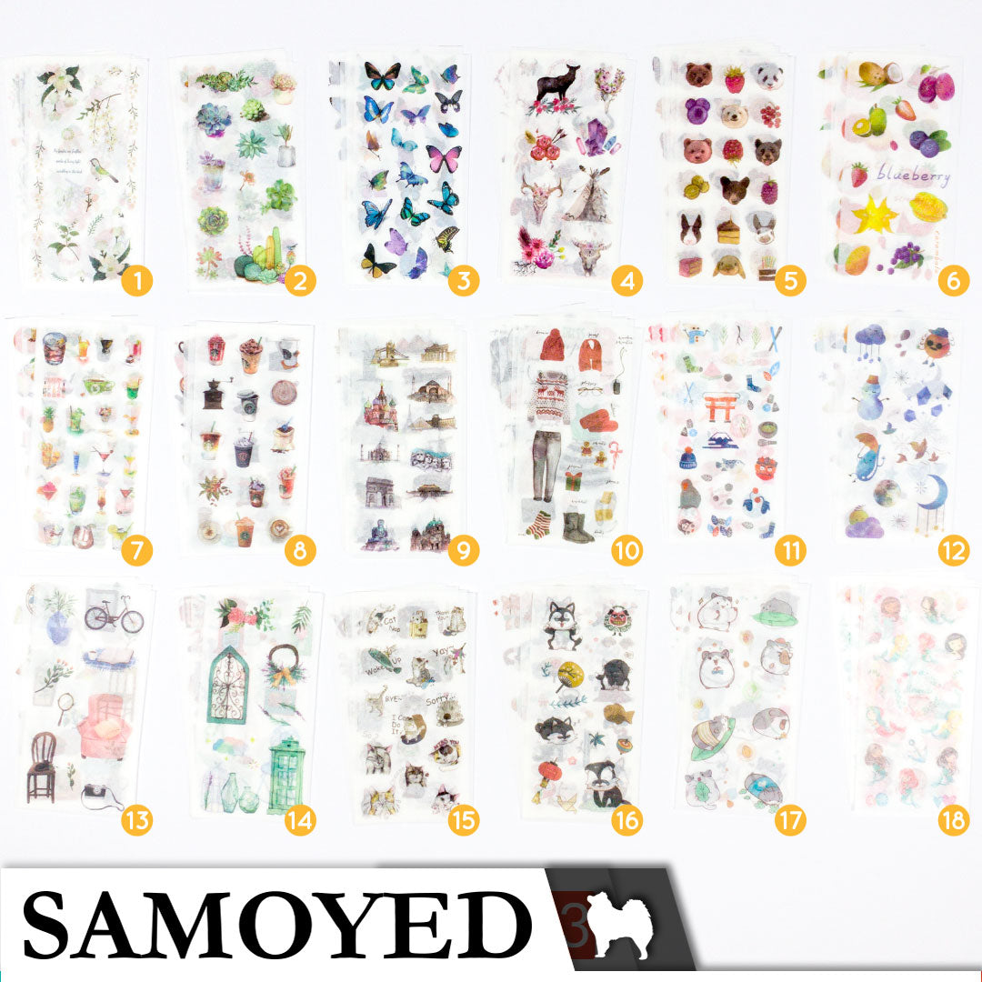 Stickers Samoyed STKR-EM