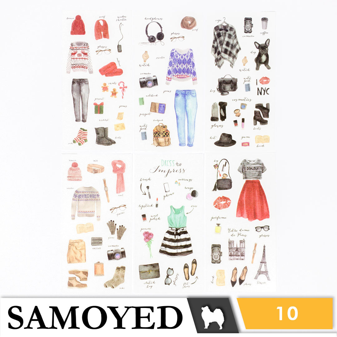 Stickers Samoyed STKR-EM