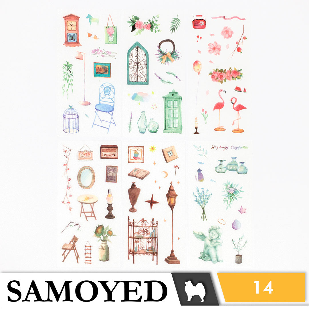 Stickers Samoyed STKR-EM