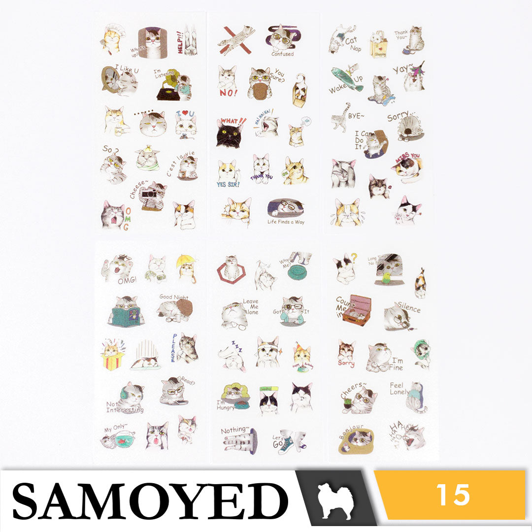 Stickers Samoyed STKR-EM