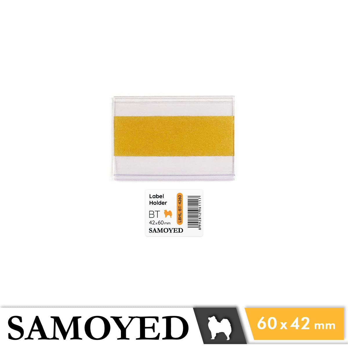 Label Holder Samoyed LBHL-BT