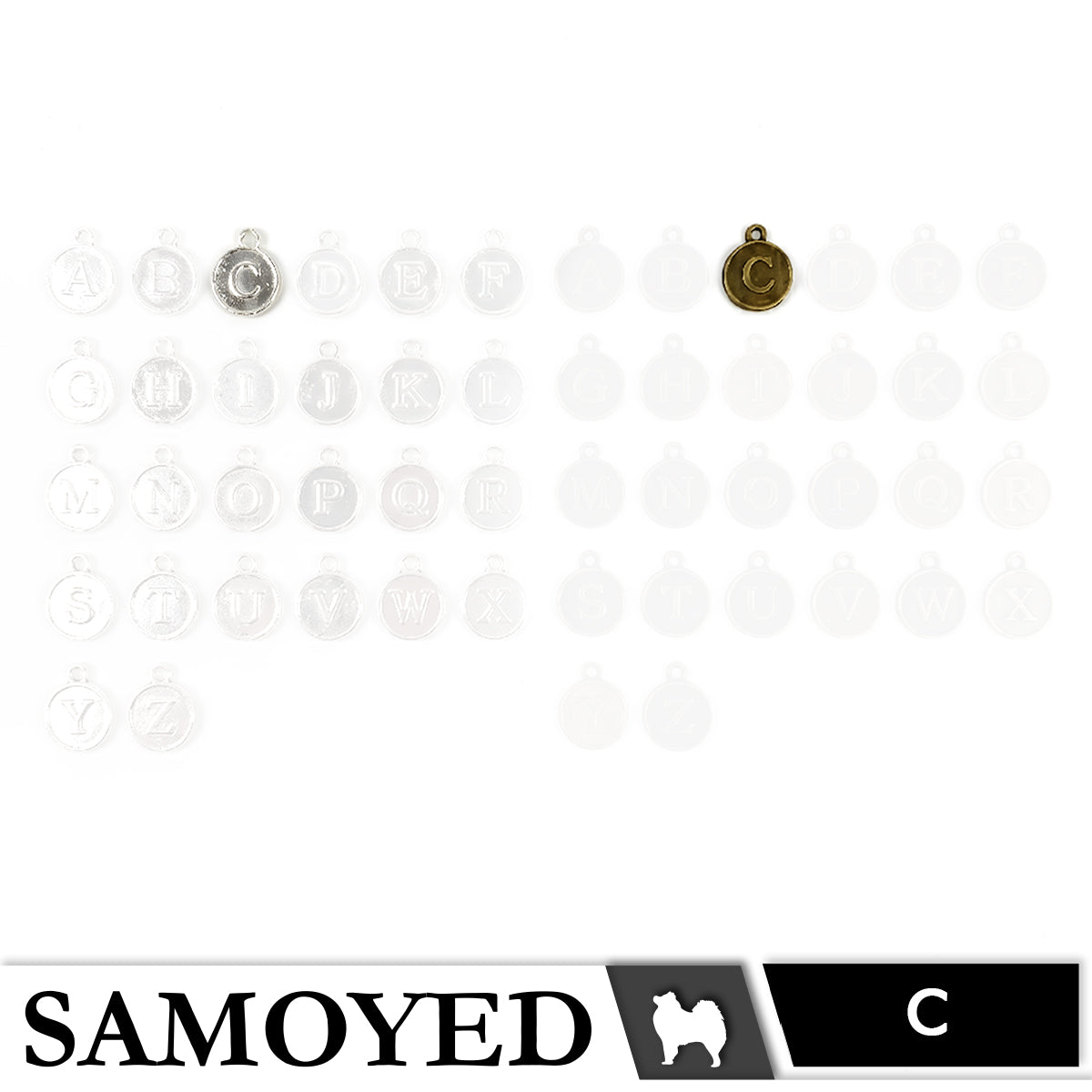 Accessory Charm Samoyed CHRM-PD-AB05 5 Pcs