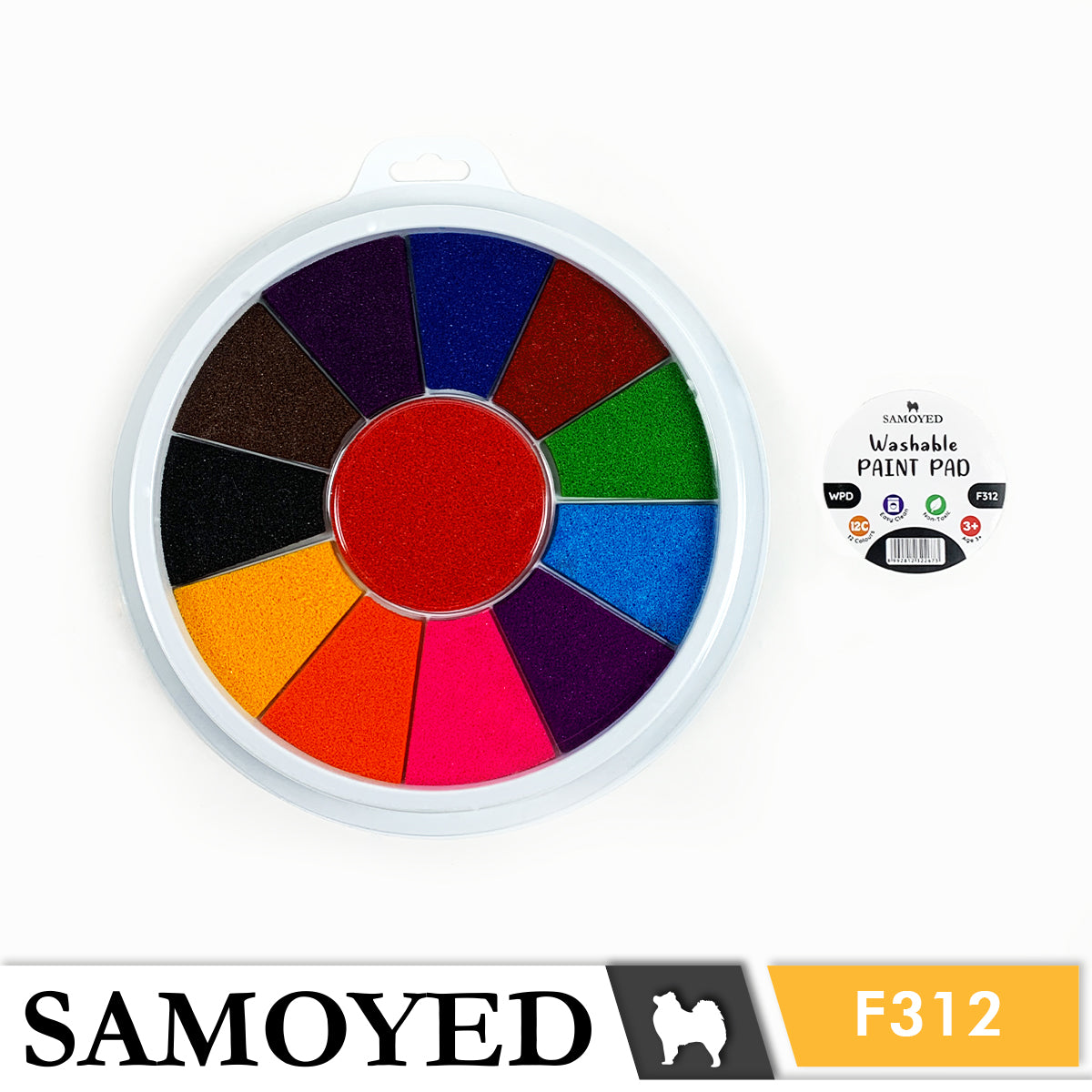 Washable Paint Pad Samoyed WPD