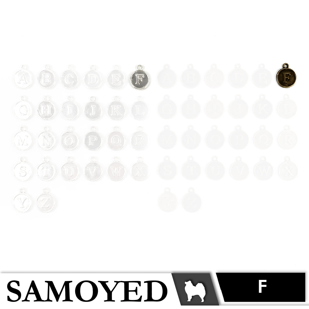 Accessory Charm Samoyed CHRM-PD-AB05 5 Pcs