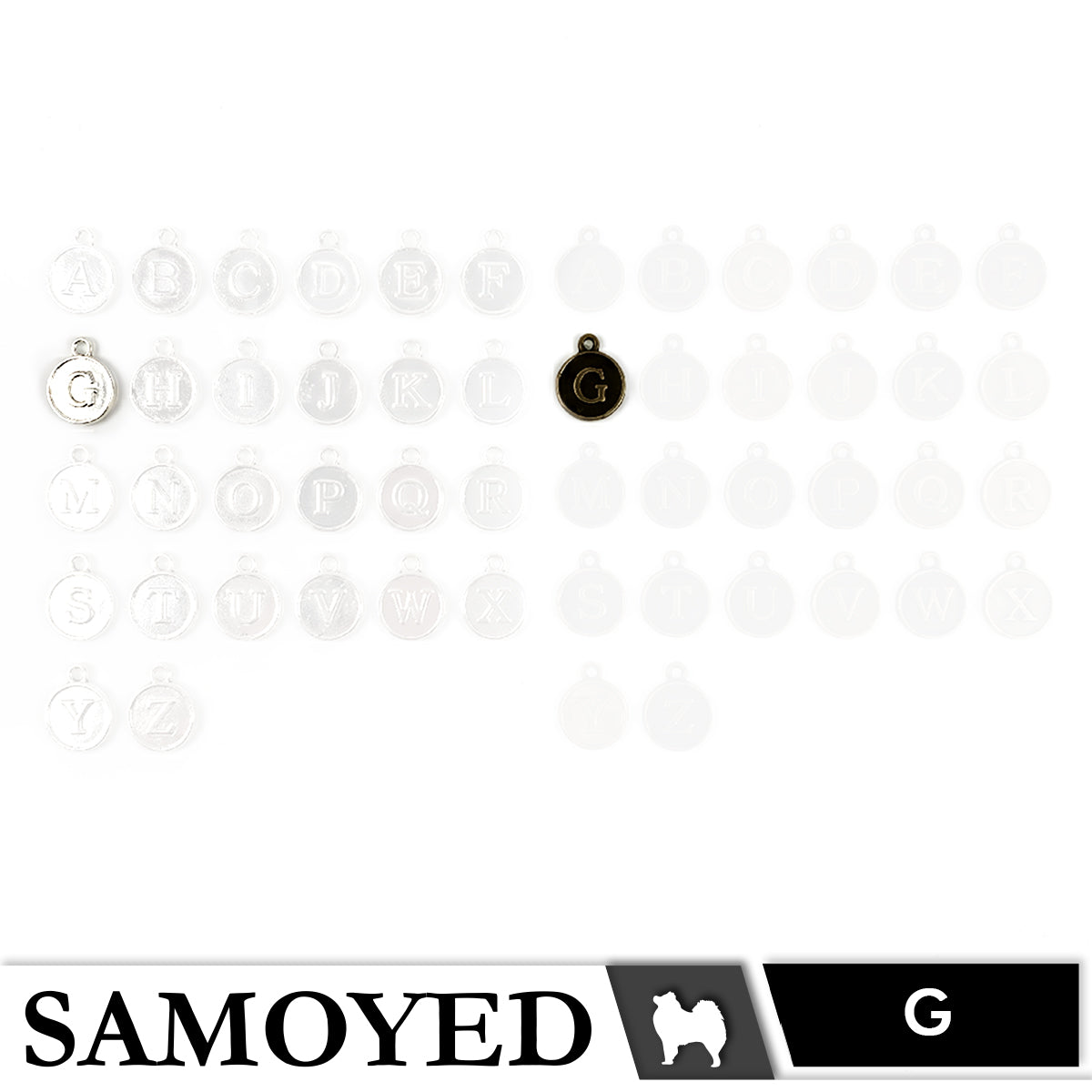 Accessory Charm Samoyed CHRM-PD-AB05 5 Pcs