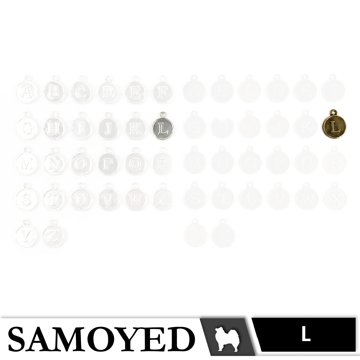 Accessory Charm Samoyed CHRM-PD-AB05 5 Pcs