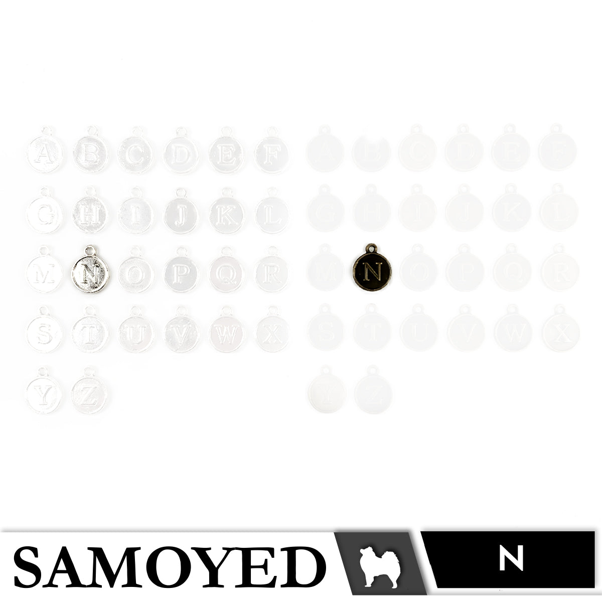 Accessory Charm Samoyed CHRM-PD-AB05 5 Pcs
