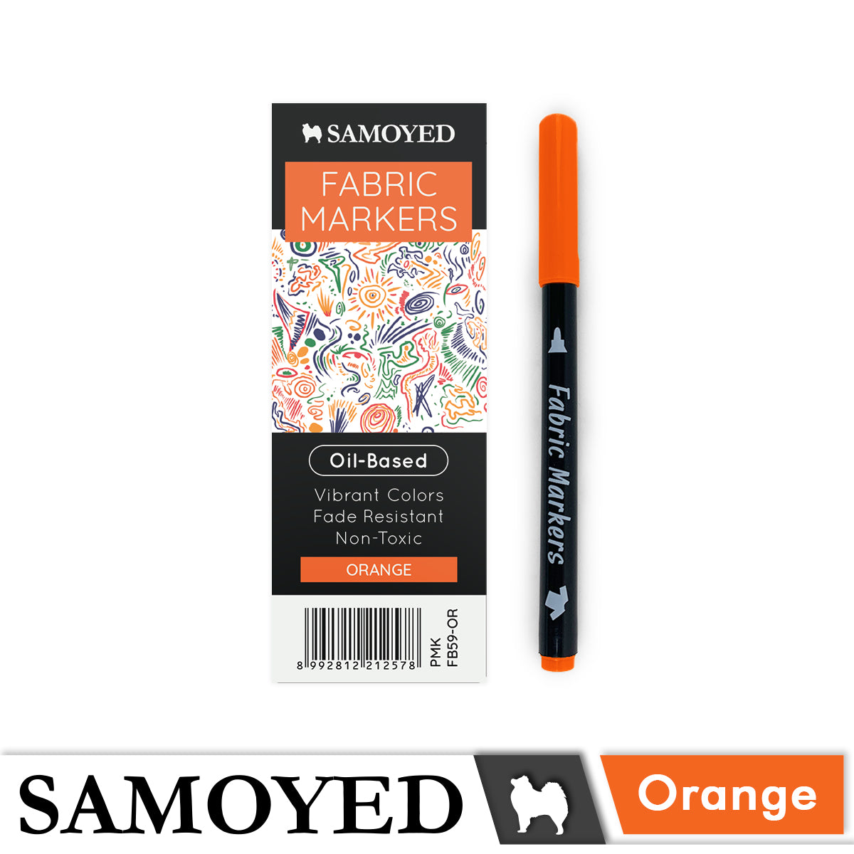 Fabric Marker Samoyed PMK-FB59