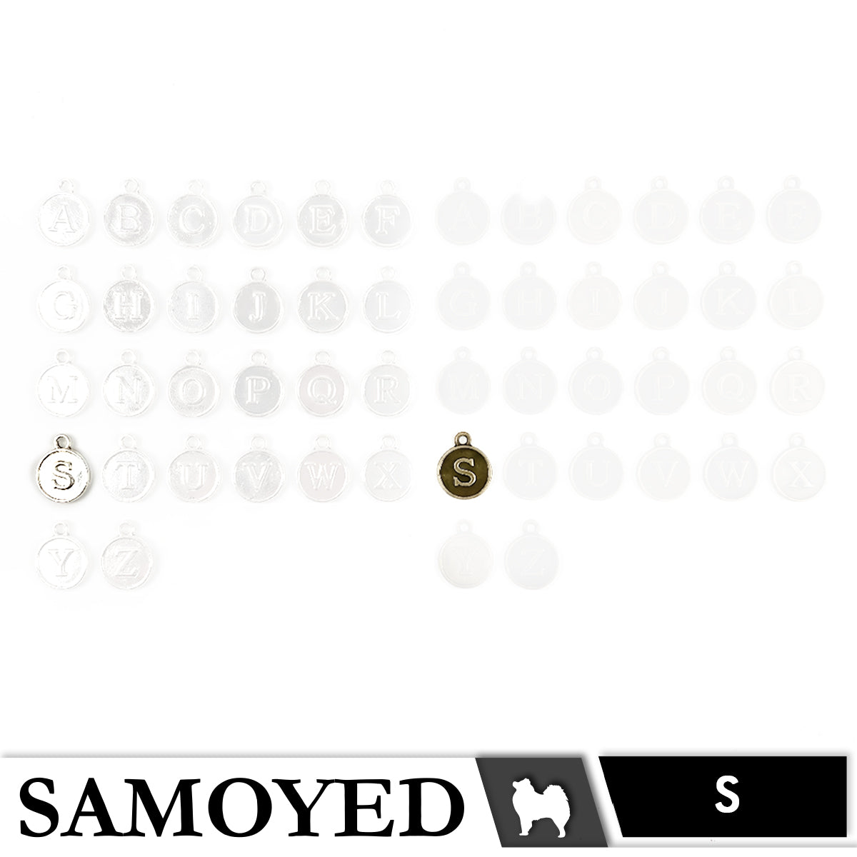 Accessory Charm Samoyed CHRM-PD-AB05 5 Pcs