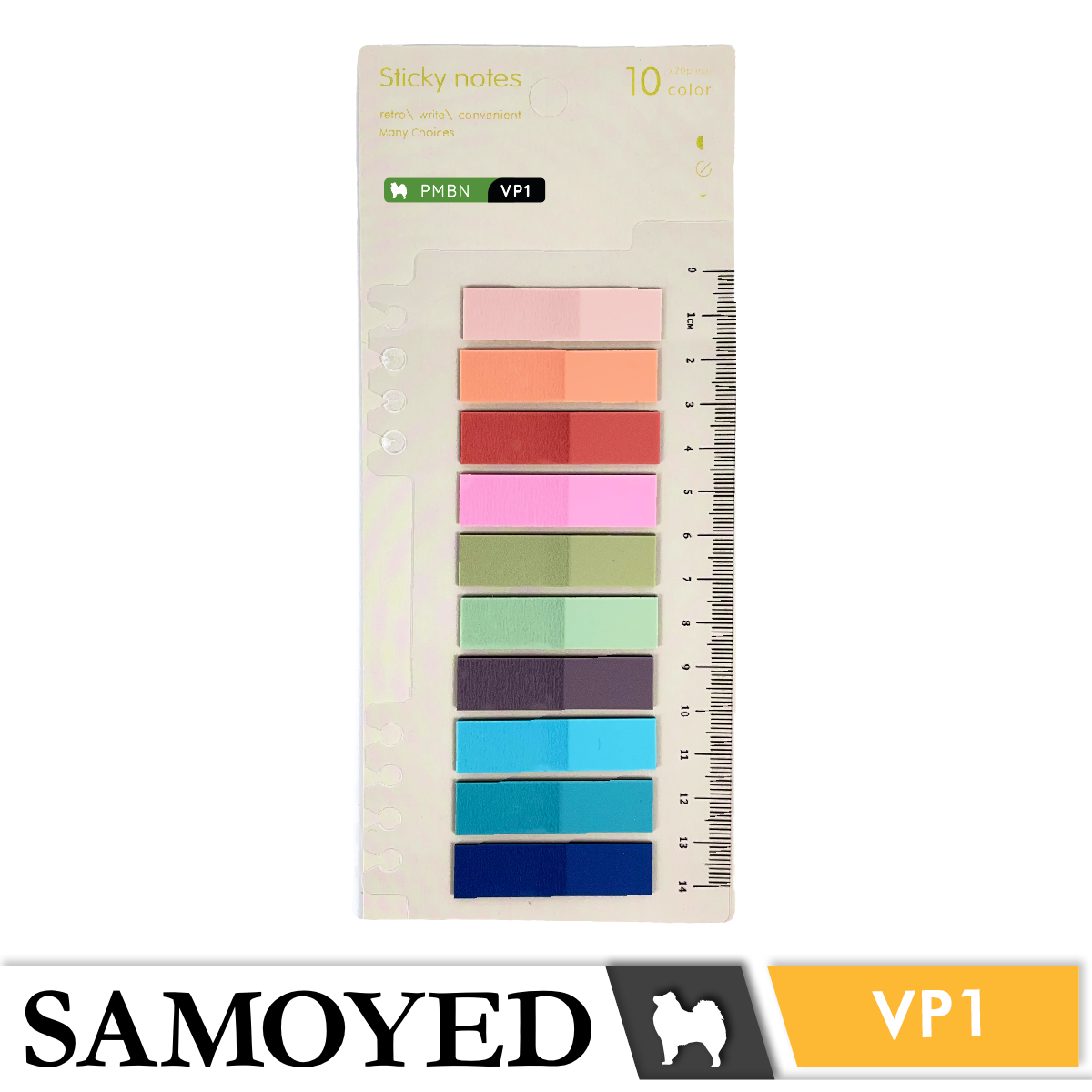 Page Markers for Binder Note Samoyed PMBN