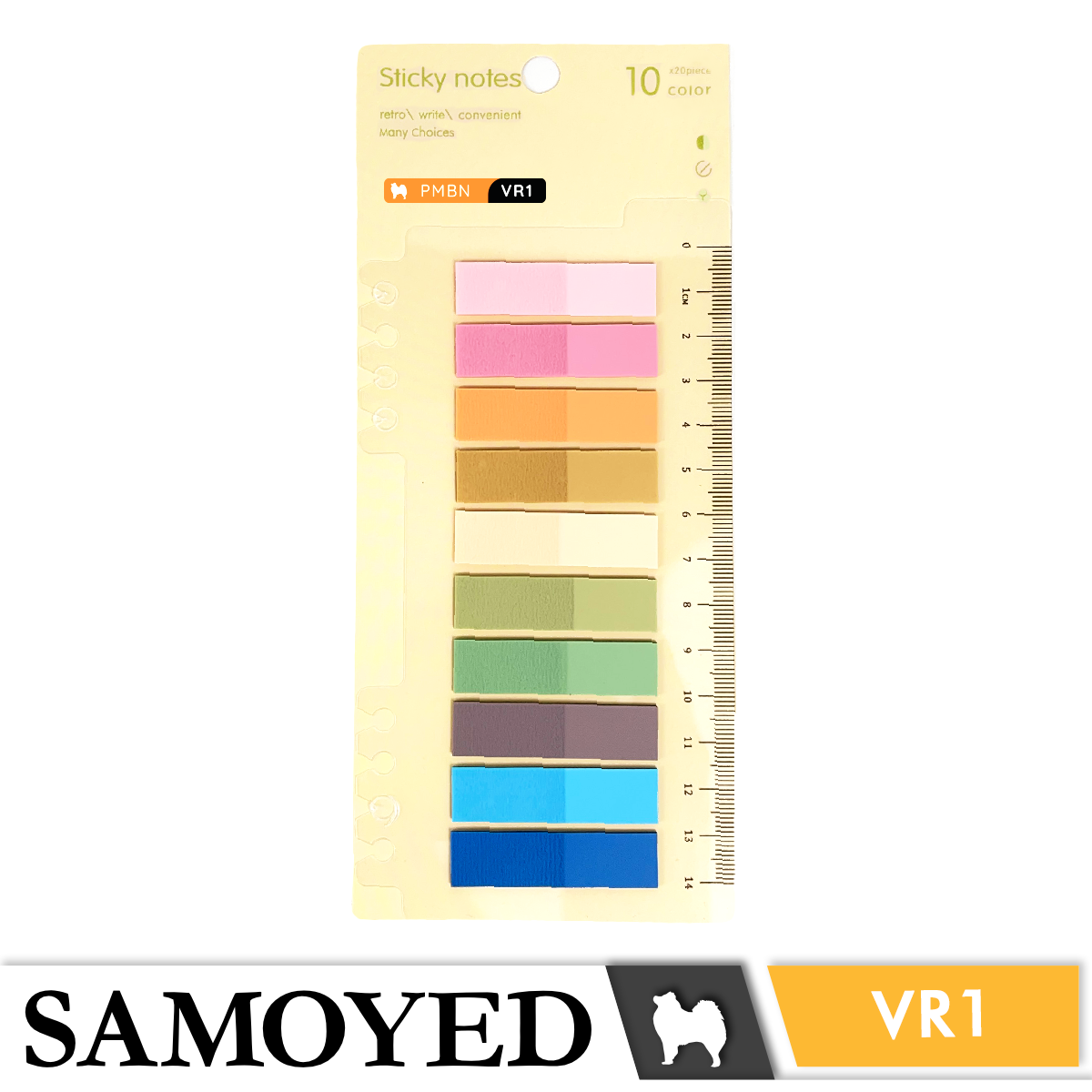 Page Markers for Binder Note Samoyed PMBN