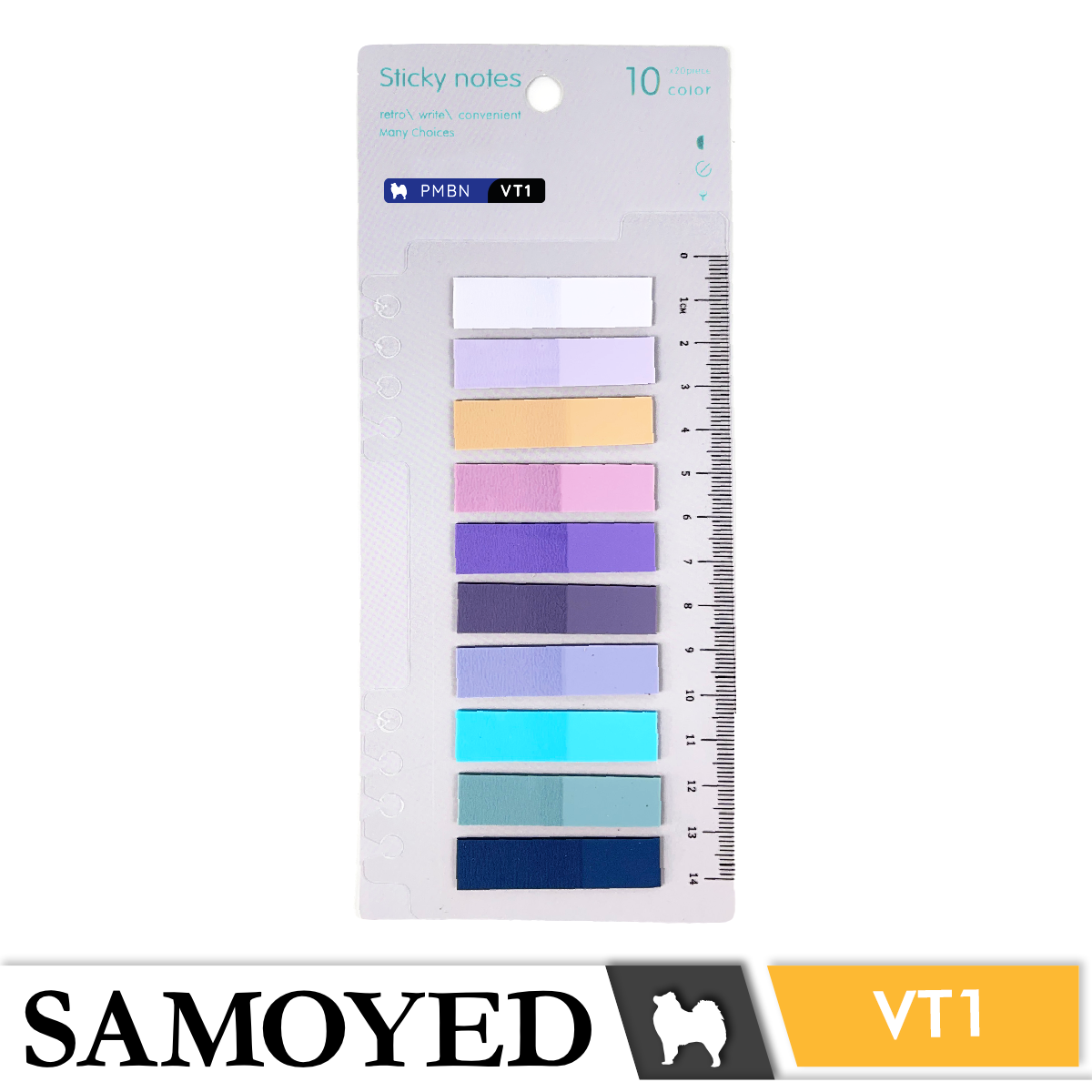 Page Markers for Binder Note Samoyed PMBN
