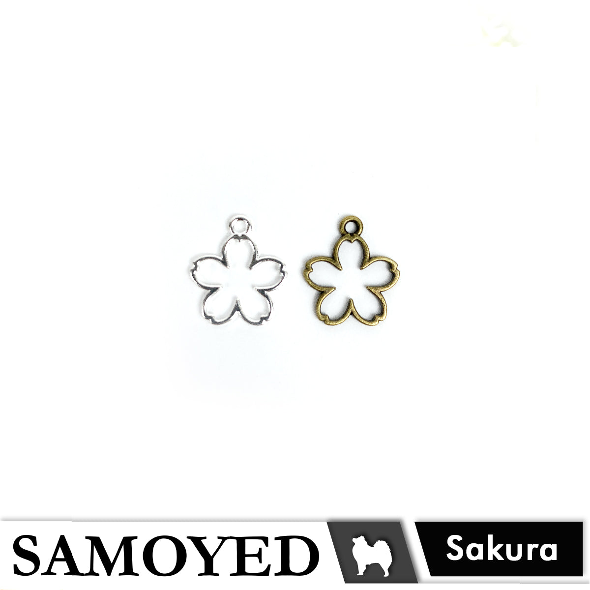 Accessory Charm Samoyed CHRM-PD-VG7 5 Pcs