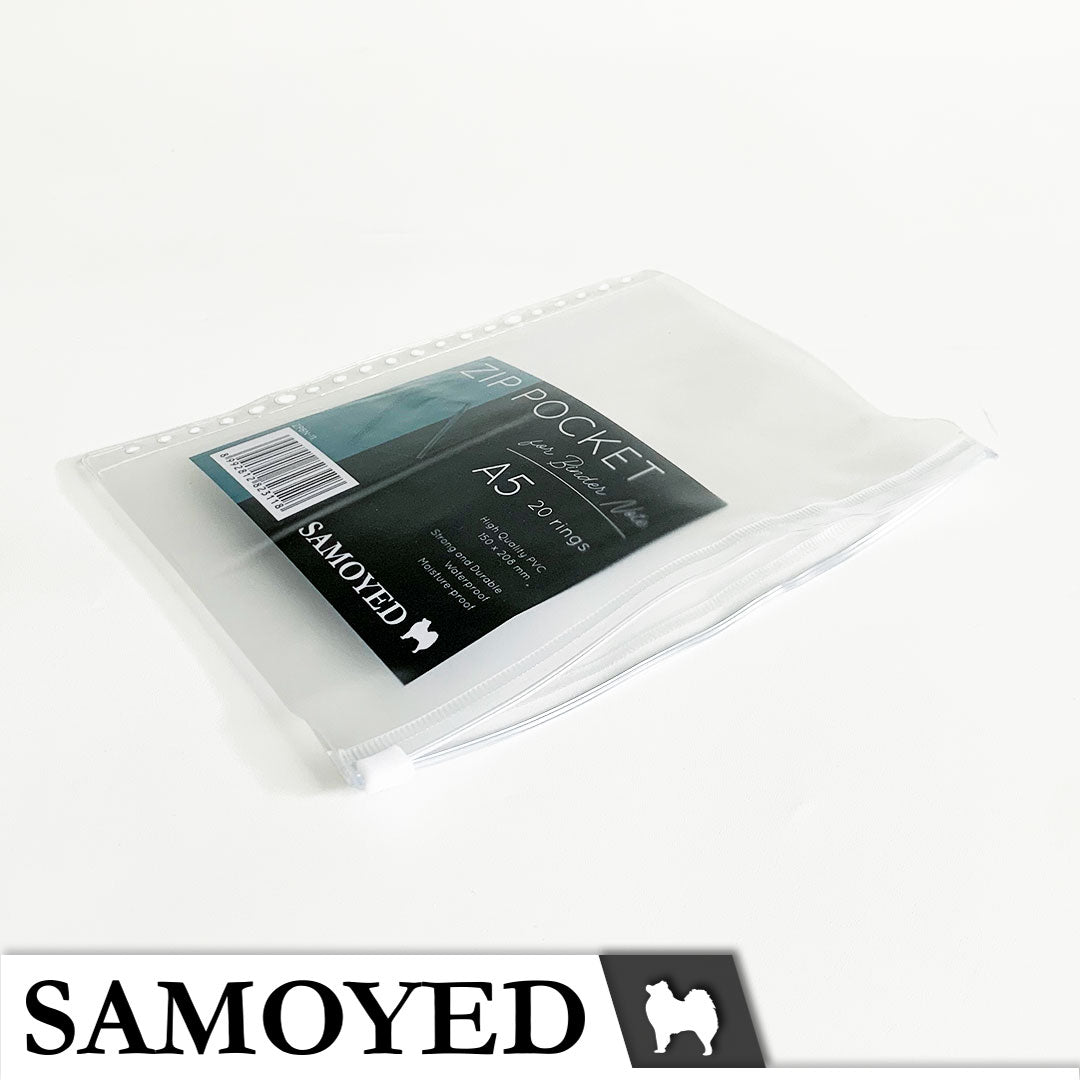 Zip Pocket for Binder Note A5 Samoyed ZPBN-11