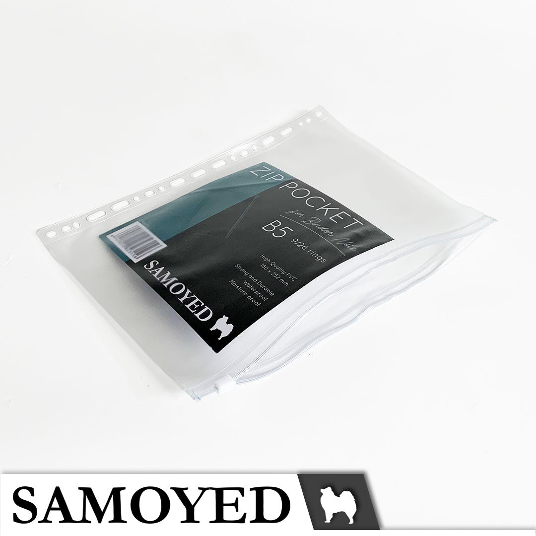 Zip Pocket for Binder Note B5 Samoyed ZPBN-51