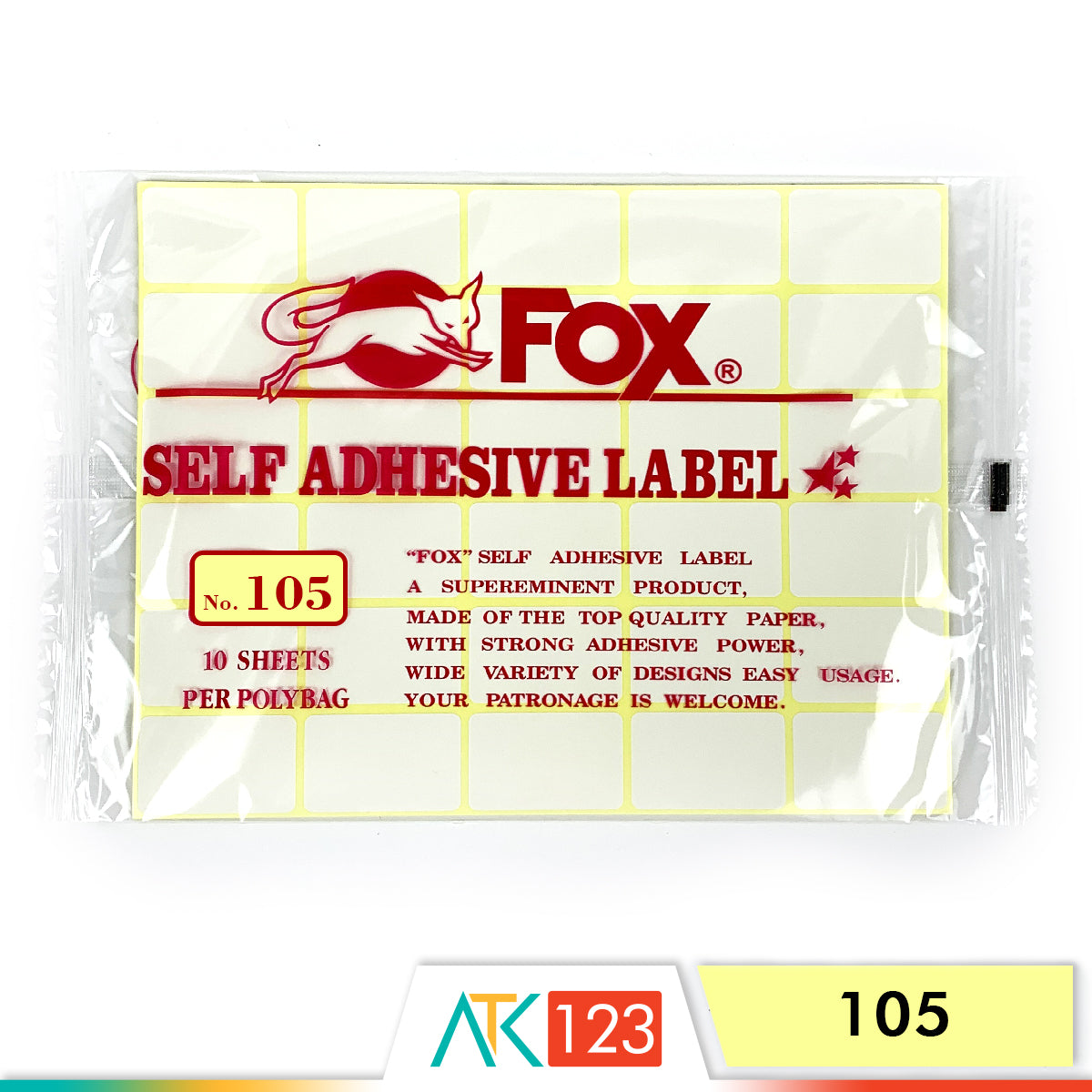 Kertas Sticker Fox
