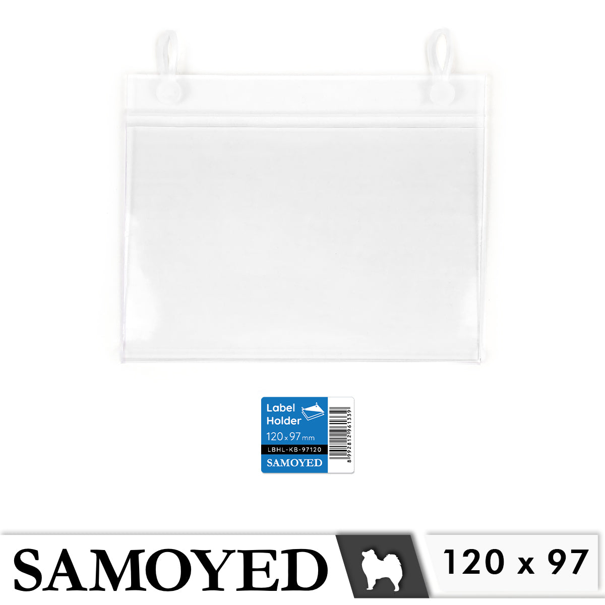 Label Holder Samoyed LBHL-KB