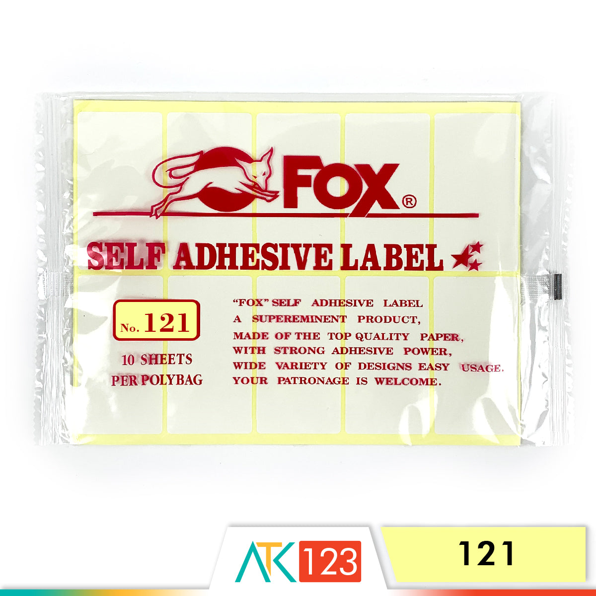 Kertas Sticker Fox