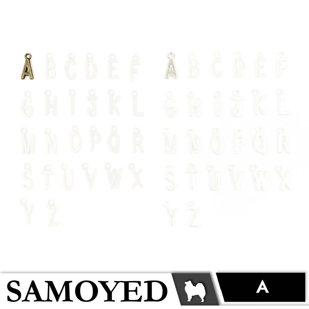 Accessory Charm Samoyed CHRM-PD-AB01 5 Pcs