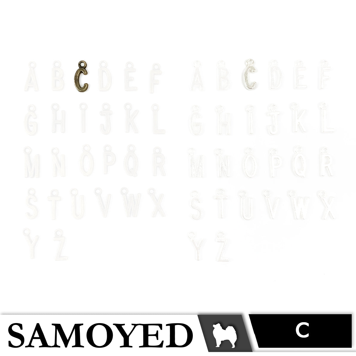Accessory Charm Samoyed CHRM-PD-AB01 5 Pcs