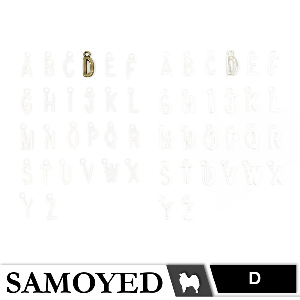 Accessory Charm Samoyed CHRM-PD-AB01 5 Pcs