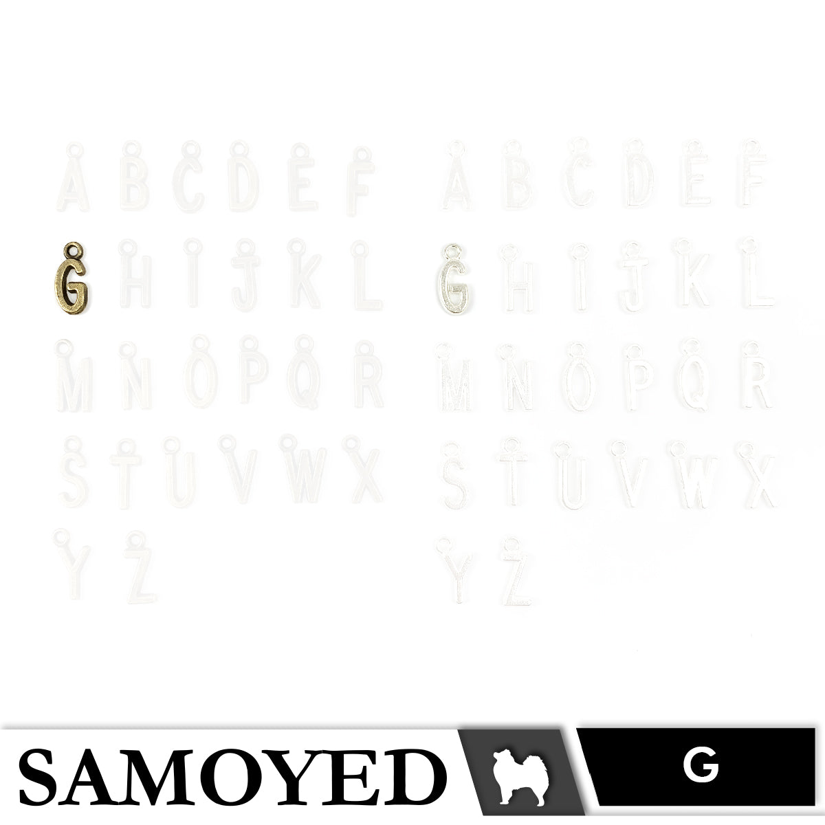 Accessory Charm Samoyed CHRM-PD-AB01 5 Pcs